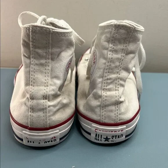 Converse White Textile Unisex Sneakers M6.5W8.5 - Picture 5 of 6
